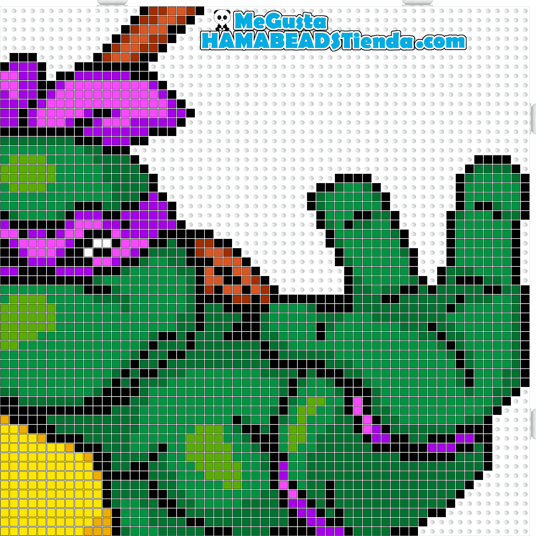 plantilla hama beads mini donatello 3